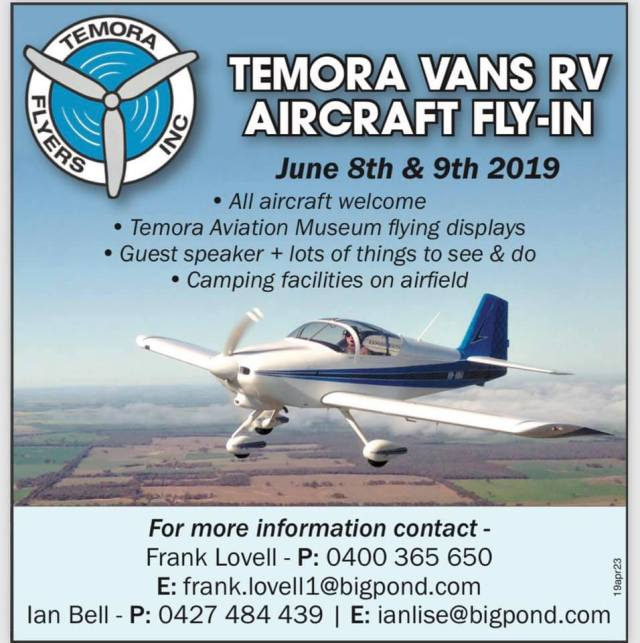 Temora Vans RV Aircraft Fly-in Ad