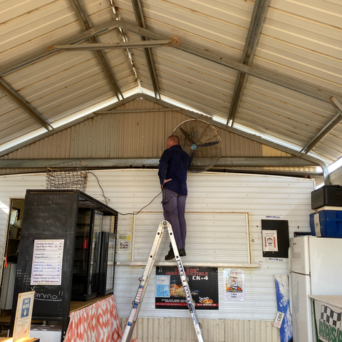 Installing a new Fan in the Canteen Area